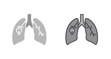 Lung Cancer Icon vector