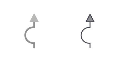 flecha señalando arriba icono vector
