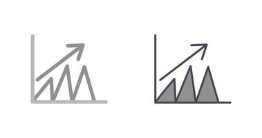 Trend in Graph Icon vector