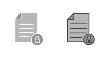 Private Document Icon vector