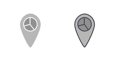 Location Statistics Icon vector