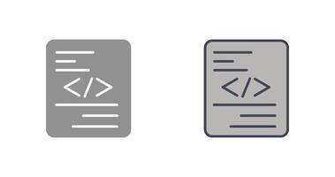 Piece of Code Icon vector