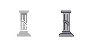 Broken Pillar Icon vector