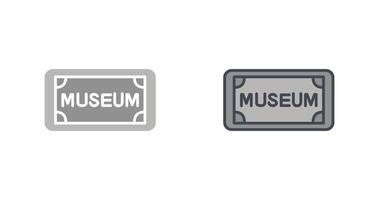 Museum Tag Icon vector