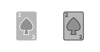 espadas tarjeta icono vector