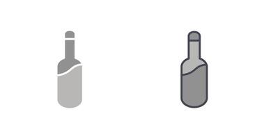 icono de botella de champán vector