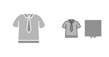 icono de camisa y corbata vector