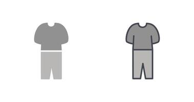Pyjamas Suit Icon vector