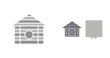 Wood Cabin Icon vector