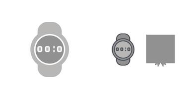 Deportes reloj icono vector