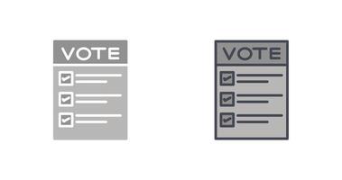 Ballot Paper Icon vector