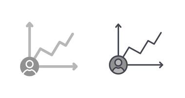 Candidate Graph Icon vector