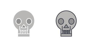 Skull X ray Icon vector