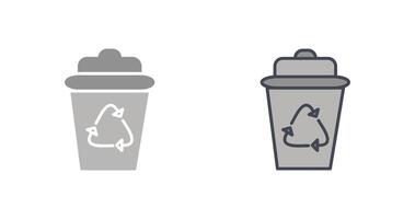 icono de papelera de reciclaje vector