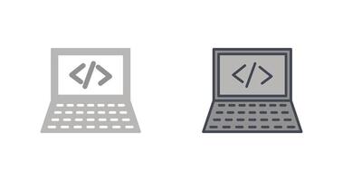 Writing Laptop Icon vector