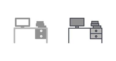 Study Desk II Icon vector