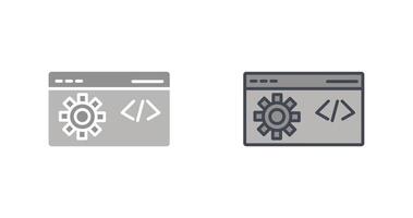 icono de optimización de código vector