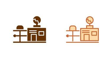 Weather Station Icon vector