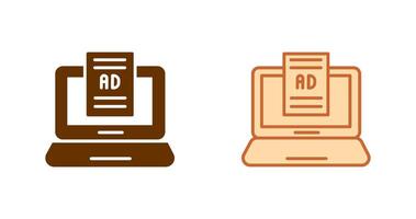 Internet Ads Icon vector