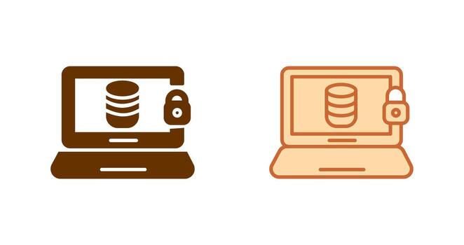 icono de seguridad de datos vector