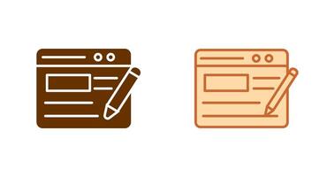 Blogging Service Icon vector