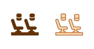 Seats In Plane Icon vector