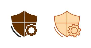 Shield Settings Icon vector