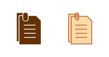 Attached Documents Icon vector