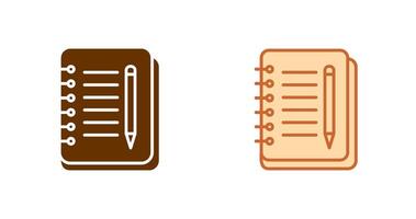 Notebook And Pen Icon vector