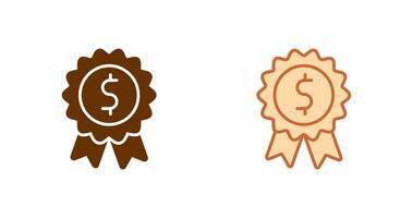 Dollar Badge Icon vector