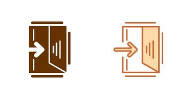 Exit Sign Icon vector