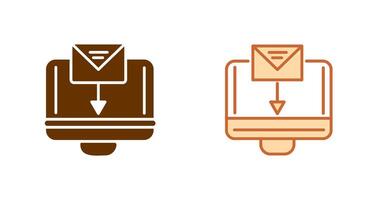 Mail Upload Icon vector