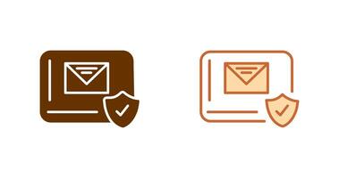 Mail Protection Icon vector