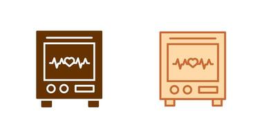 Heart Rate Machine Icon vector