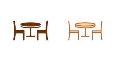 icono de mesa de comedor vector