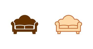 Double Sofa Icon vector