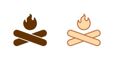 Camp Fire Icon vector