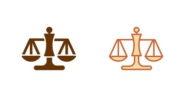 Justice Scale Icon vector