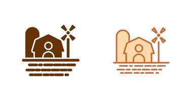 Farm House Icon vector