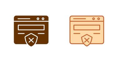 Unprotected Website Icon vector