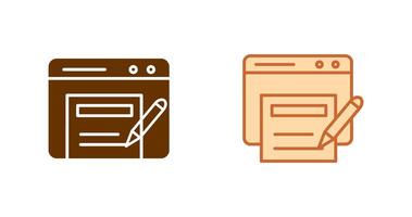 Blog Template Icon vector