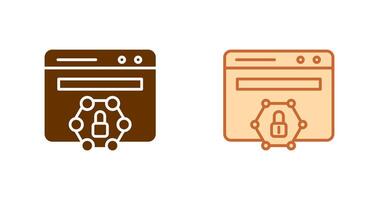 Web Protected Icon vector