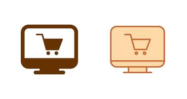 icono de tienda online vector