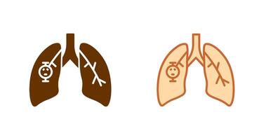 Lung Cancer Icon vector