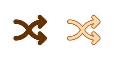 Arrow Crossing Icon vector