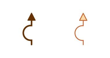 Arrow Pointing Up Icon vector