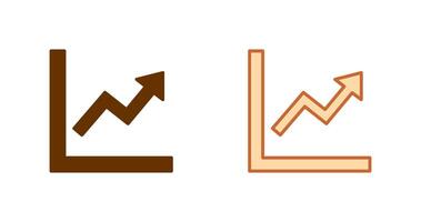 Graph Up Icon vector