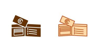 Money in Wallet Icon vector