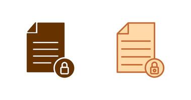 Private Document Icon vector