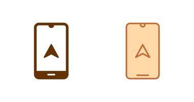 Mobile GPS Icon vector